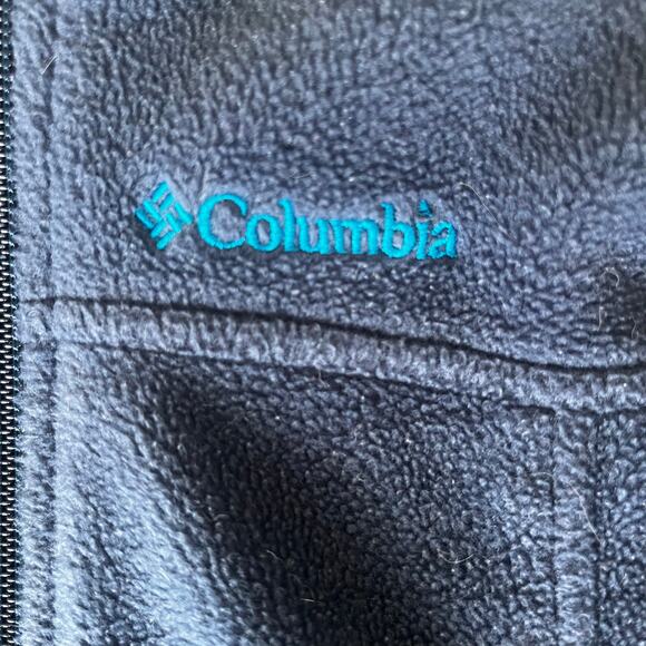 Columbia Toddler Boy's XXS 4/5 Navy Fleece Front Zip Jacket - Picture 3 of 5